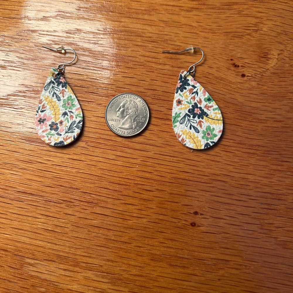 Floral Teardrop Earrings